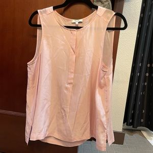 EUC Madewell Sleeveless Silk Button-up Blouse Size Large